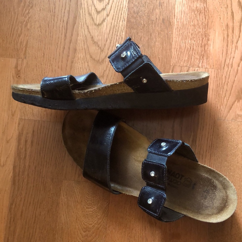 Naot Patent Leather Sandals